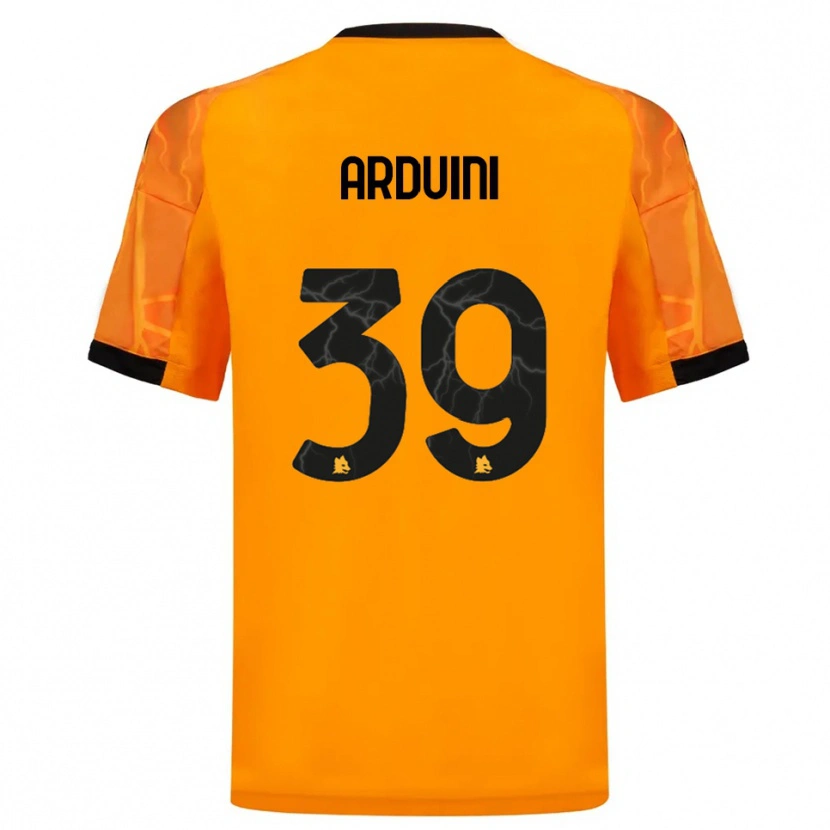 Danxen Kinder Giacomo Arduini #39 Orange Schwarz Auswärtstrikot Trikot 2025/26 T-Shirt Schweiz