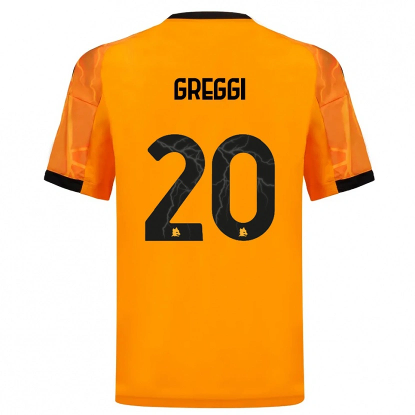 Danxen Kinder Giada Greggi #20 Orange Schwarz Auswärtstrikot Trikot 2025/26 T-Shirt Schweiz