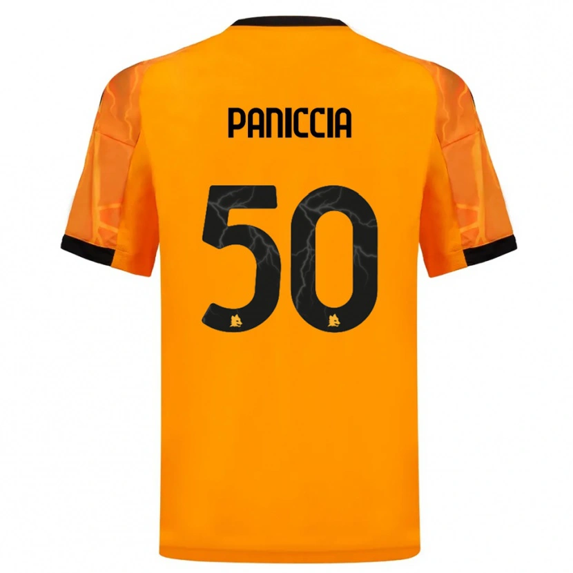 Danxen Kinder Martina Paniccia #50 Orange Schwarz Auswärtstrikot Trikot 2025/26 T-Shirt Schweiz