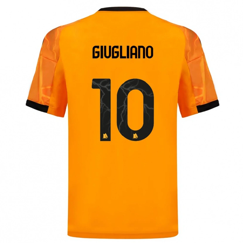 Danxen Kinder Manuela Giugliano #10 Orange Schwarz Auswärtstrikot Trikot 2025/26 T-Shirt Schweiz