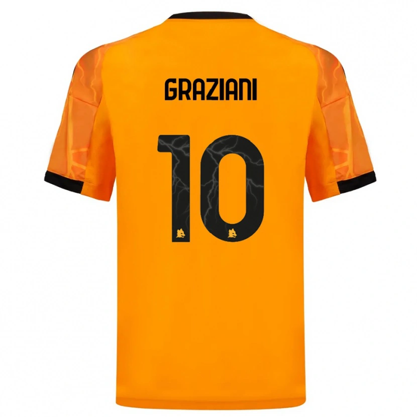 Danxen Kinder Leonardo Graziani #10 Orange Schwarz Auswärtstrikot Trikot 2025/26 T-Shirt Schweiz