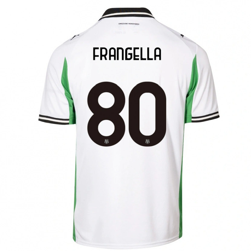 Danxen Kinder Christian Frangella #80 Weiß Grün Schwarz Auswärtstrikot Trikot 2025/26 T-Shirt Schweiz