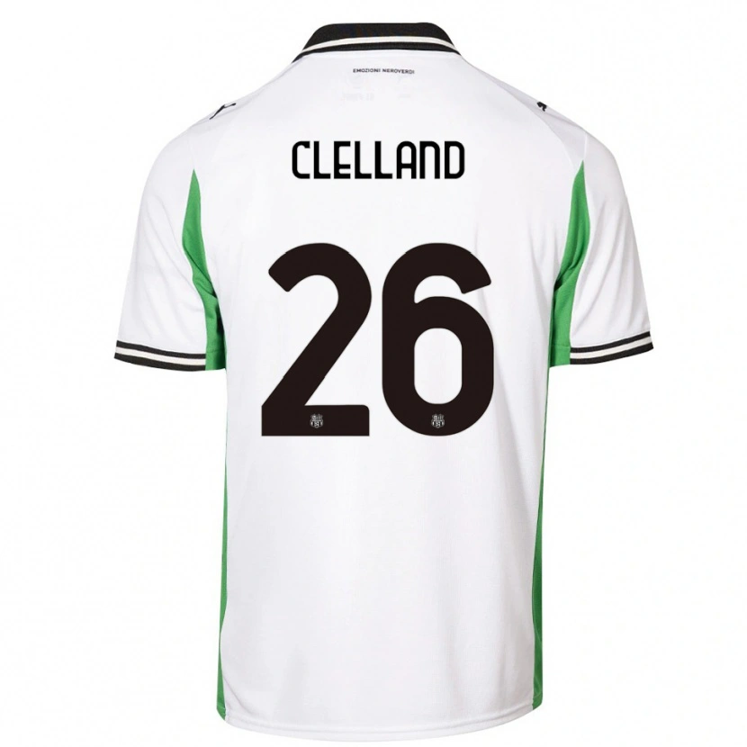 Danxen Kinder Lana Clelland #26 Weiß Grün Schwarz Auswärtstrikot Trikot 2025/26 T-Shirt Schweiz