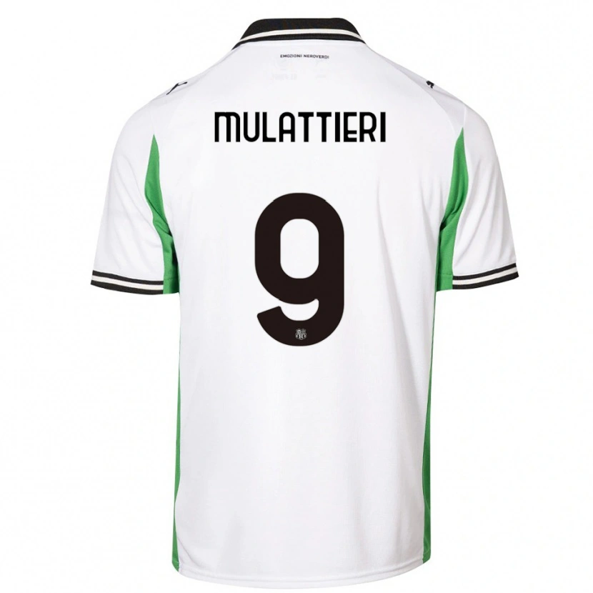 Danxen Kinder Samuele Mulattieri #9 Weiß Grün Schwarz Auswärtstrikot Trikot 2025/26 T-Shirt Schweiz