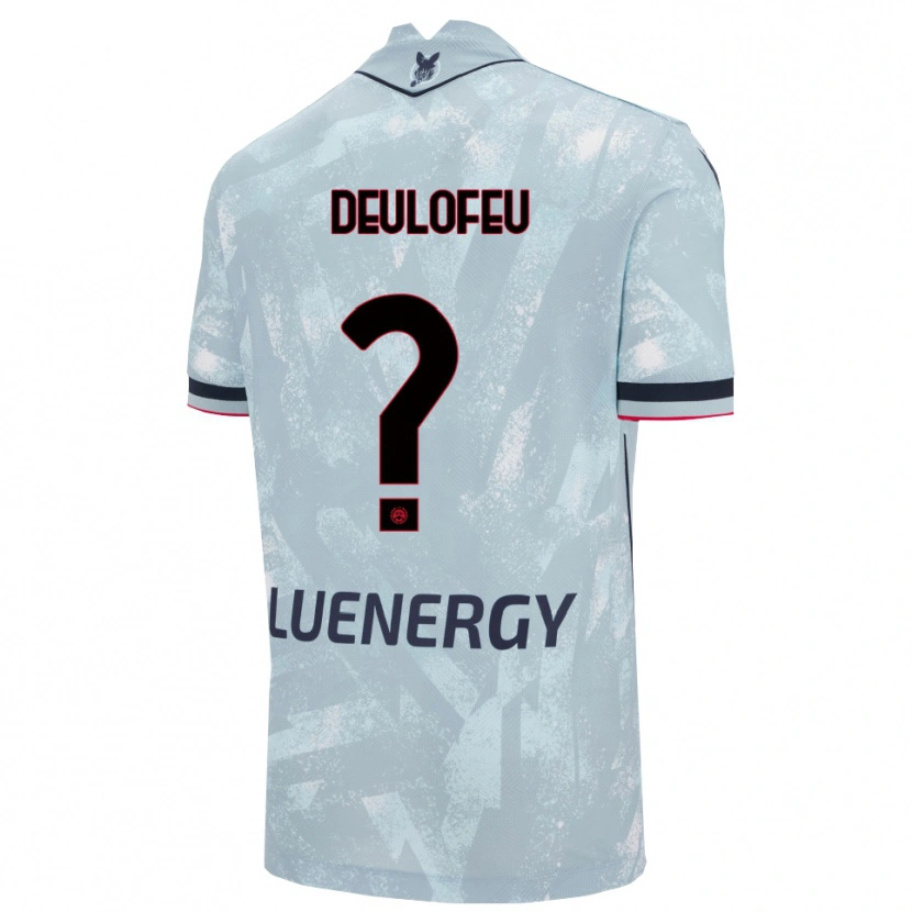 Danxen Kinder Gerard Deulofeu #0 Hellblau Schwarz Auswärtstrikot Trikot 2025/26 T-Shirt Schweiz