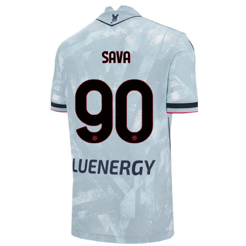 Danxen Kinder Răzvan Sava #90 Hellblau Schwarz Auswärtstrikot Trikot 2025/26 T-Shirt Schweiz