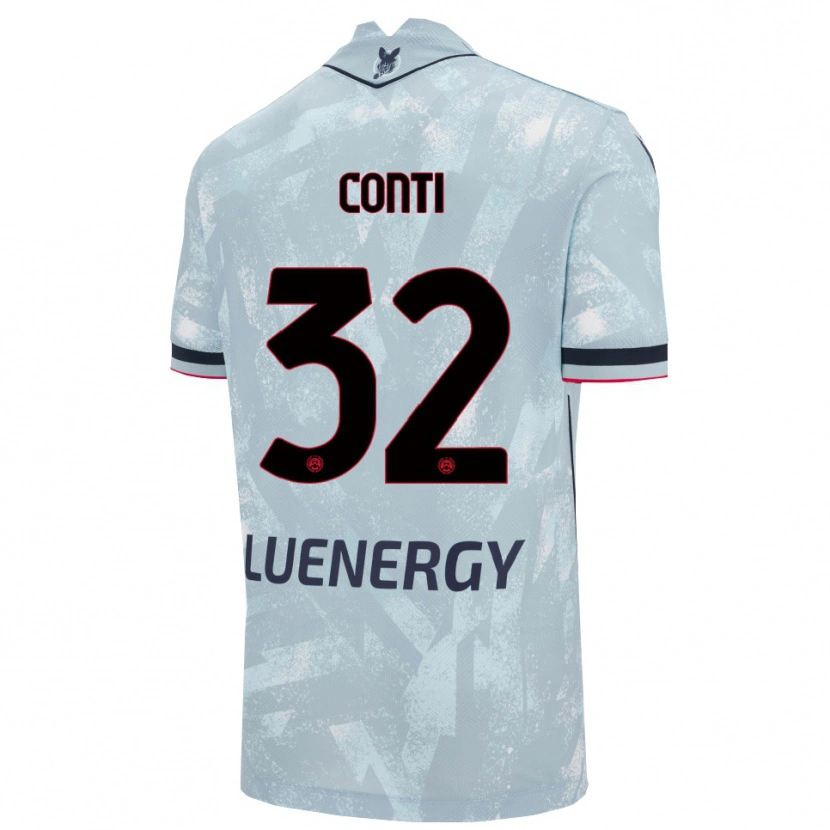 Danxen Kinder Manuel Conti #32 Hellblau Schwarz Auswärtstrikot Trikot 2025/26 T-Shirt Schweiz