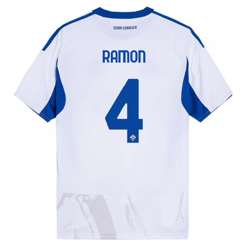 Danxen Kinder Jacobo Ramón #4 Weiß Blau Auswärtstrikot Trikot 2025/26 T-Shirt Schweiz