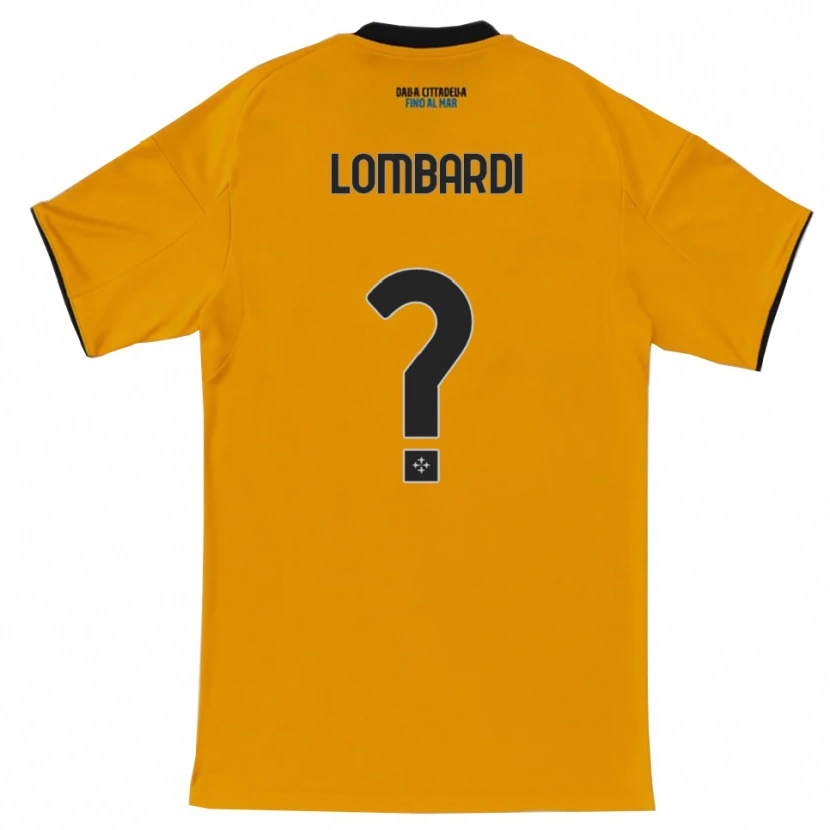 Danxen Kinder Samuele Lombardi #0 Orange Blau Auswärtstrikot Trikot 2025/26 T-Shirt Schweiz