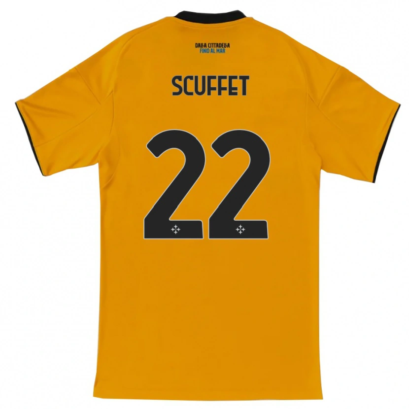 Danxen Kinder Simone Scuffet #22 Orange Blau Auswärtstrikot Trikot 2025/26 T-Shirt Schweiz