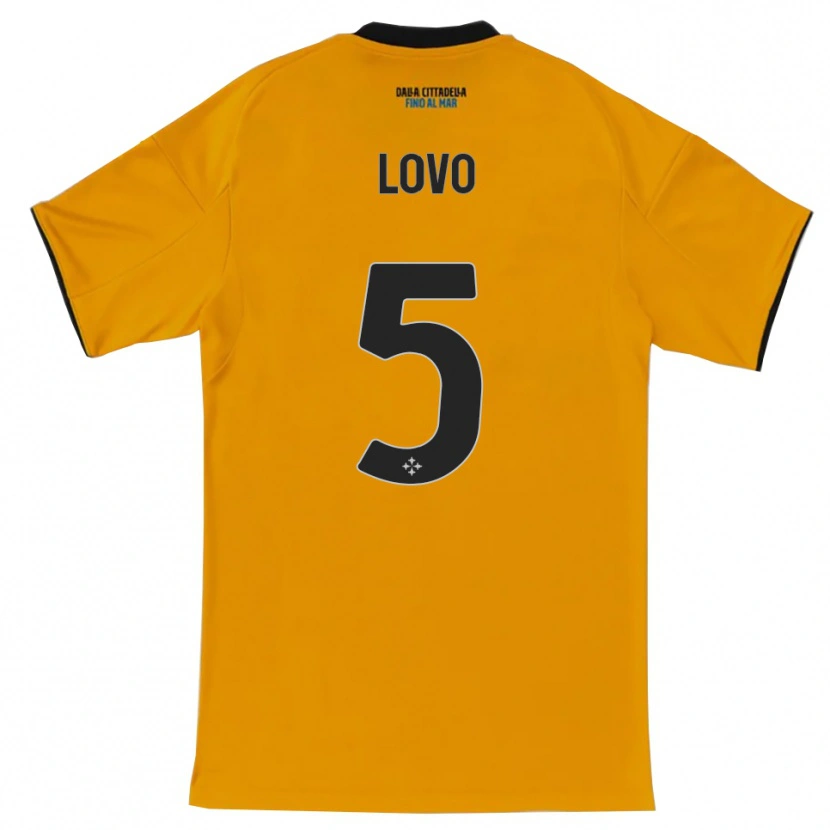 Danxen Kinder Pietro Lovo #5 Orange Blau Auswärtstrikot Trikot 2025/26 T-Shirt Schweiz