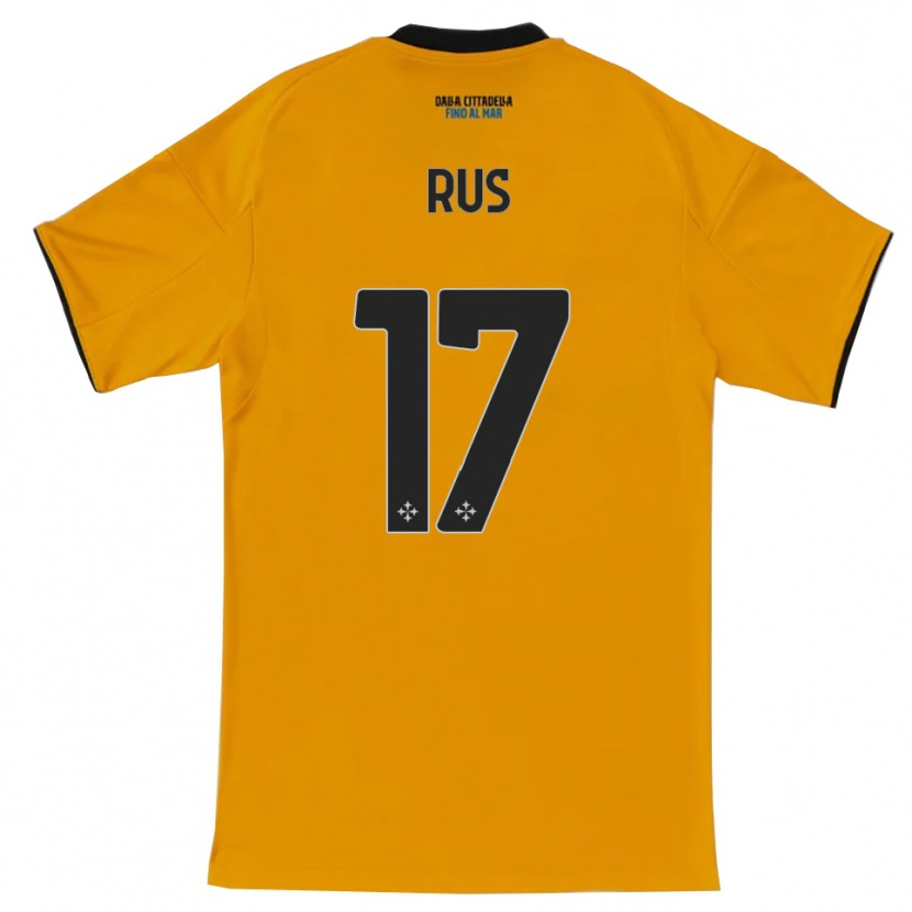 Danxen Kinder Adrian Rus #17 Orange Blau Auswärtstrikot Trikot 2025/26 T-Shirt Schweiz