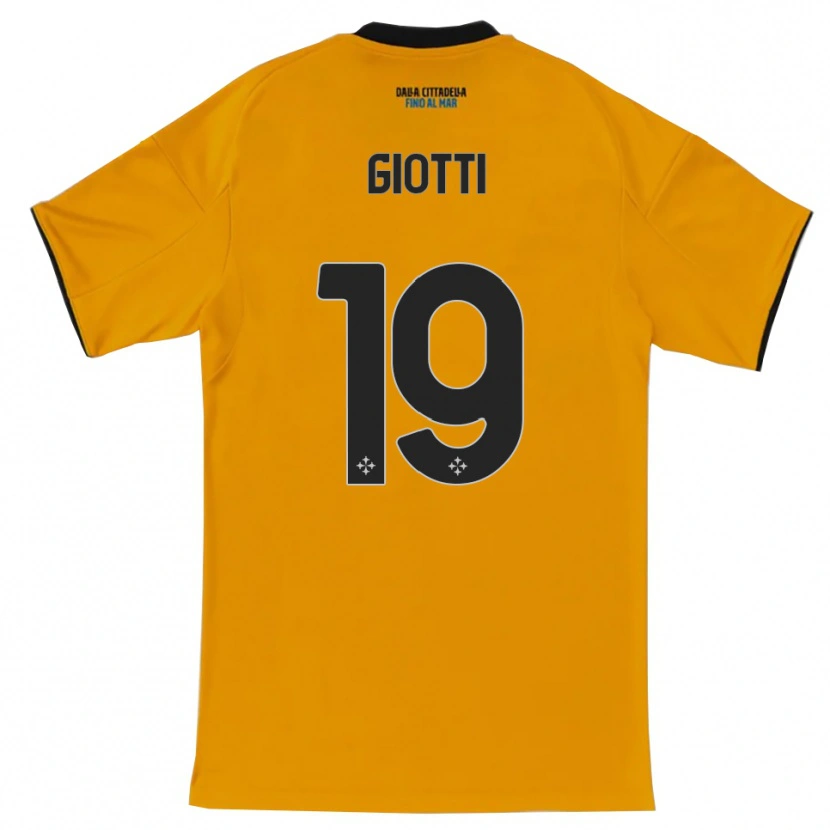 Danxen Kinder Emanuele Giotti #19 Orange Blau Auswärtstrikot Trikot 2025/26 T-Shirt Schweiz