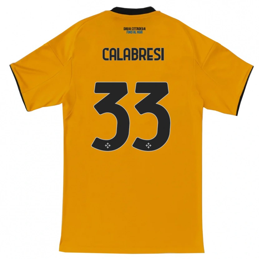 Danxen Kinder Arturo Calabresi #33 Orange Blau Auswärtstrikot Trikot 2025/26 T-Shirt Schweiz