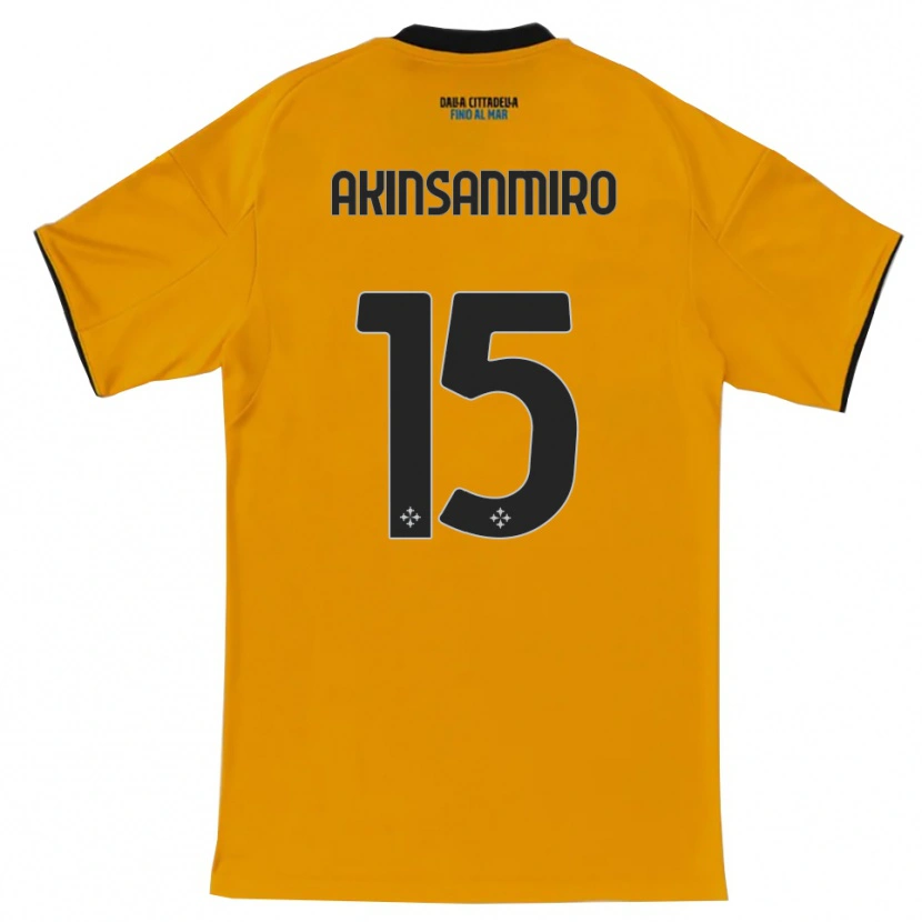 Danxen Kinder Ebenezer Akinsanmiro #15 Orange Blau Auswärtstrikot Trikot 2025/26 T-Shirt Schweiz