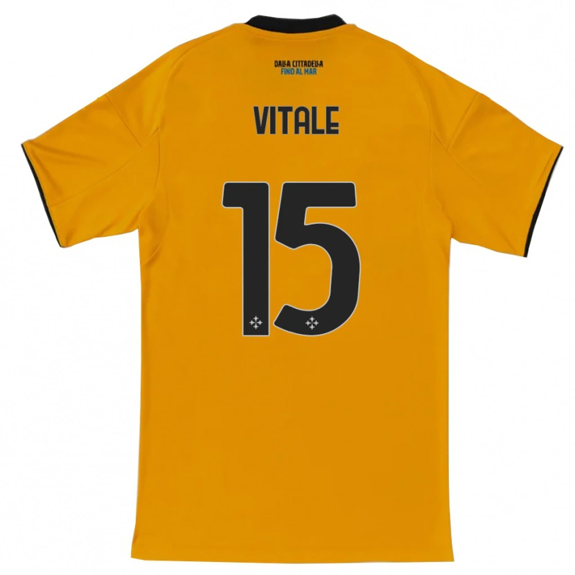 Danxen Kinder Riccardo Vitale #15 Orange Blau Auswärtstrikot Trikot 2025/26 T-Shirt Schweiz