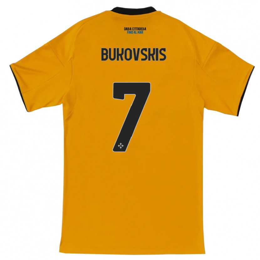 Danxen Kinder Aleksejs Bukovskis #7 Orange Blau Auswärtstrikot Trikot 2025/26 T-Shirt Schweiz