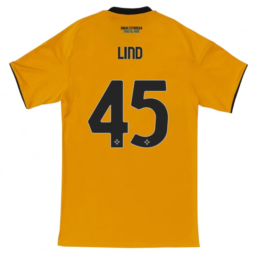 Danxen Kinder Alexander Lind #45 Orange Blau Auswärtstrikot Trikot 2025/26 T-Shirt Schweiz