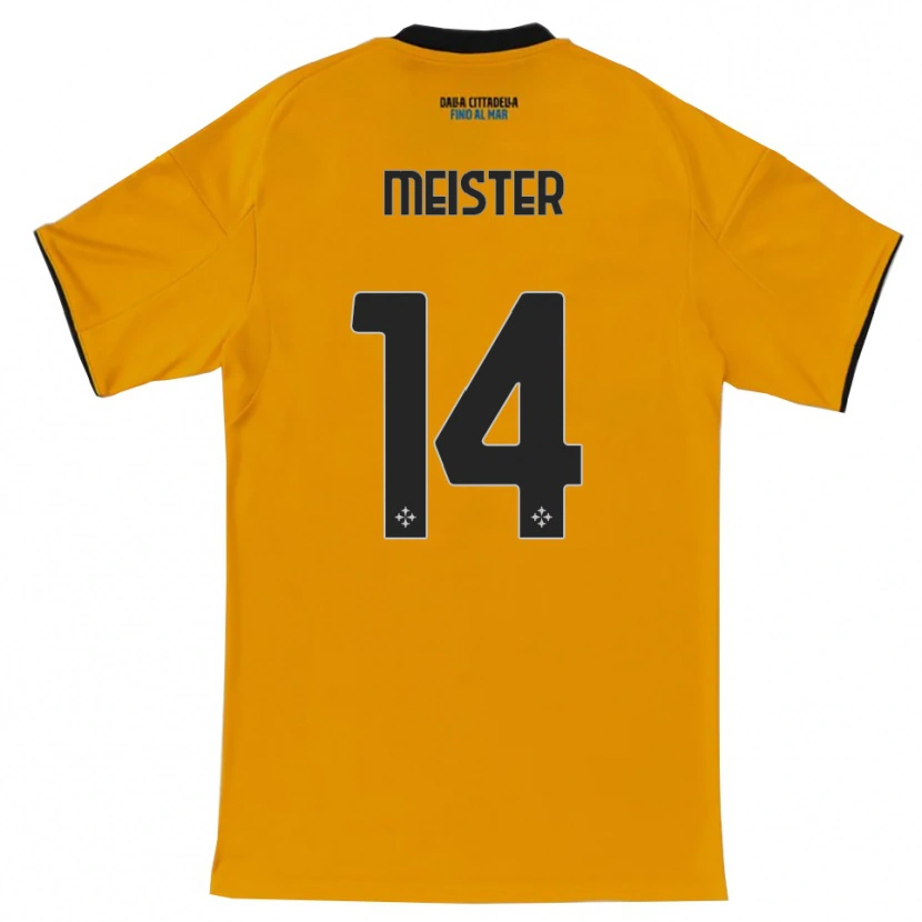 Danxen Kinder Henrik Meister #14 Orange Blau Auswärtstrikot Trikot 2025/26 T-Shirt Schweiz