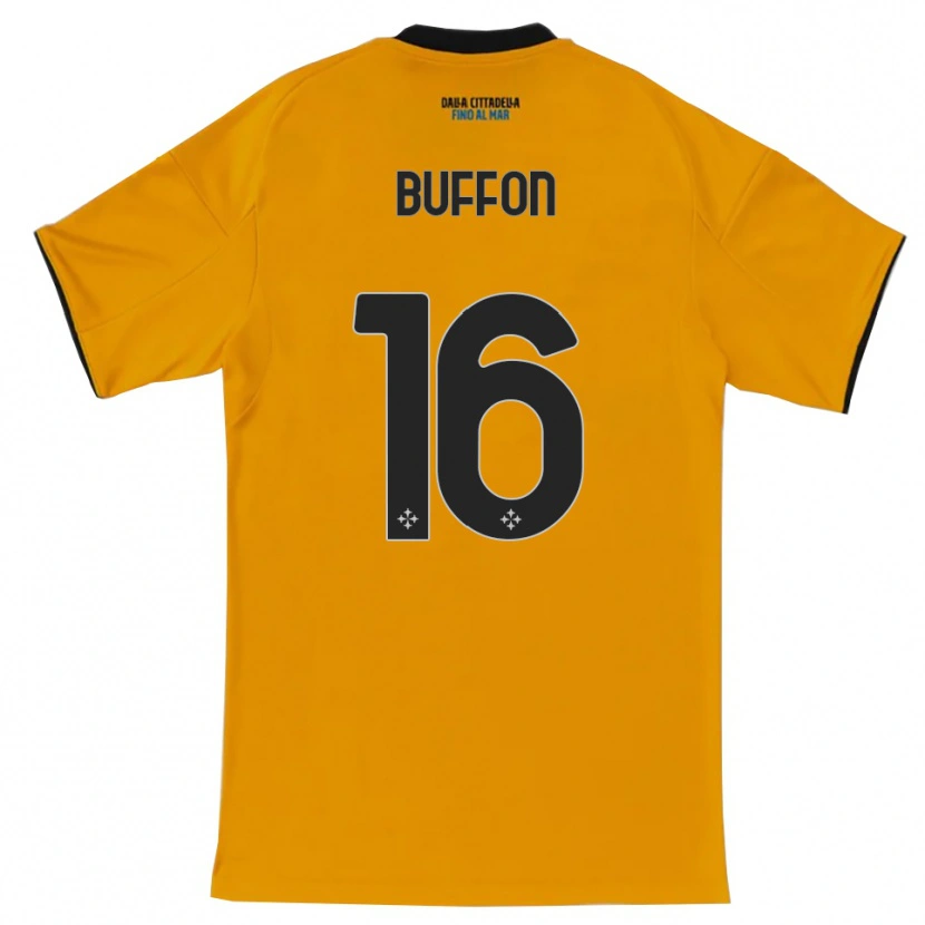 Danxen Kinder Louis Buffon #16 Orange Blau Auswärtstrikot Trikot 2025/26 T-Shirt Schweiz