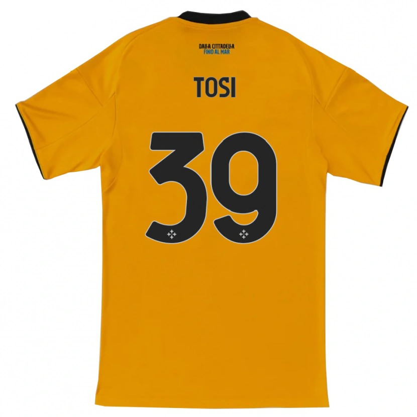 Danxen Kinder Lorenzo Tosi #39 Orange Blau Auswärtstrikot Trikot 2025/26 T-Shirt Schweiz