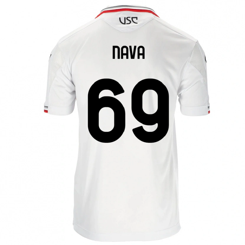 Danxen Kinder Lapo Nava #69 Weiß Rot Auswärtstrikot Trikot 2025/26 T-Shirt Schweiz