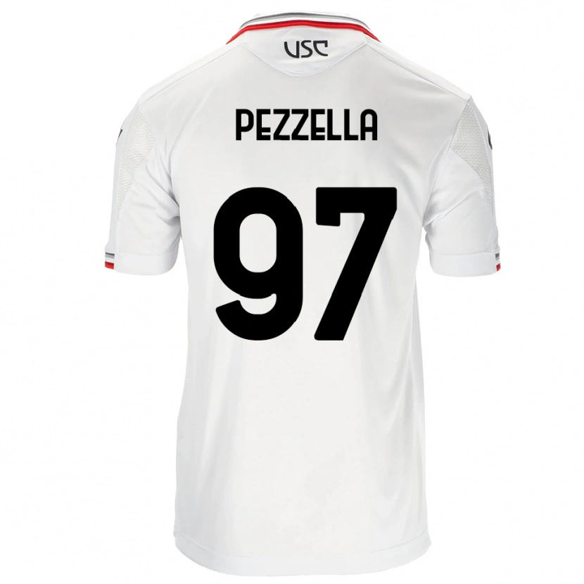 Danxen Kinder Giuseppe Pezzella #97 Weiß Rot Auswärtstrikot Trikot 2025/26 T-Shirt Schweiz