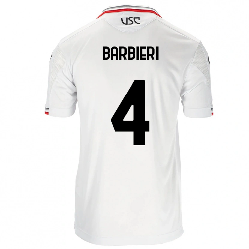 Danxen Kinder Tommaso Barbieri #4 Weiß Rot Auswärtstrikot Trikot 2025/26 T-Shirt Schweiz
