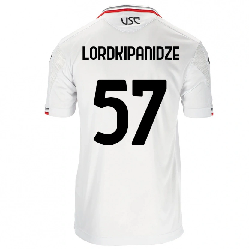 Danxen Kinder Dachi Lordkipanidze #57 Weiß Rot Auswärtstrikot Trikot 2025/26 T-Shirt Schweiz