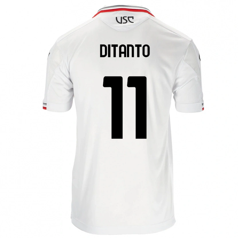 Danxen Kinder Tiziano Ditanto #11 Weiß Rot Auswärtstrikot Trikot 2025/26 T-Shirt Schweiz
