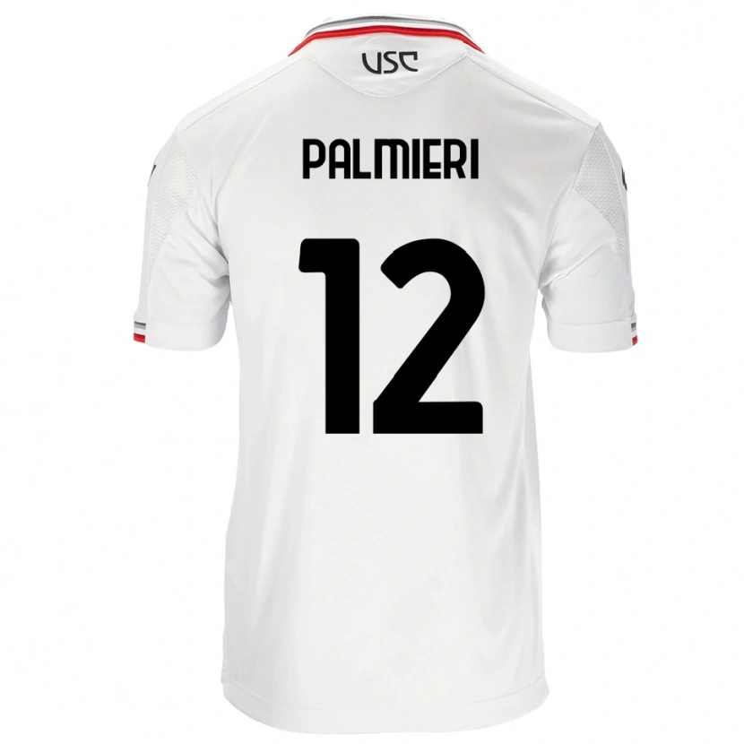 Danxen Kinder Cristian Palmieri #12 Weiß Rot Auswärtstrikot Trikot 2025/26 T-Shirt Schweiz