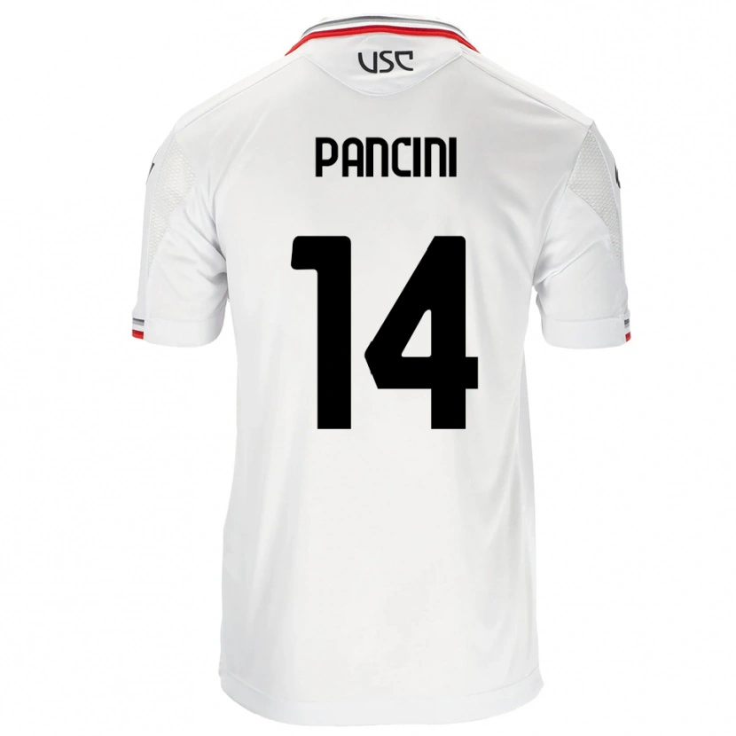 Danxen Kinder Alex Pancini #14 Weiß Rot Auswärtstrikot Trikot 2025/26 T-Shirt Schweiz