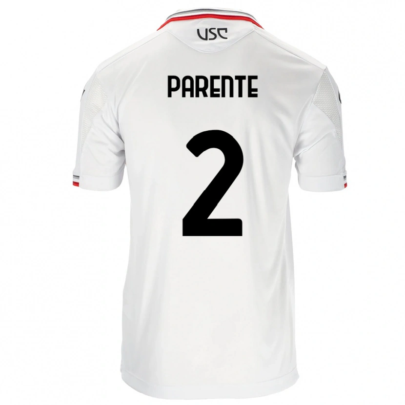 Danxen Kinder Mattia Parente #2 Weiß Rot Auswärtstrikot Trikot 2025/26 T-Shirt Schweiz