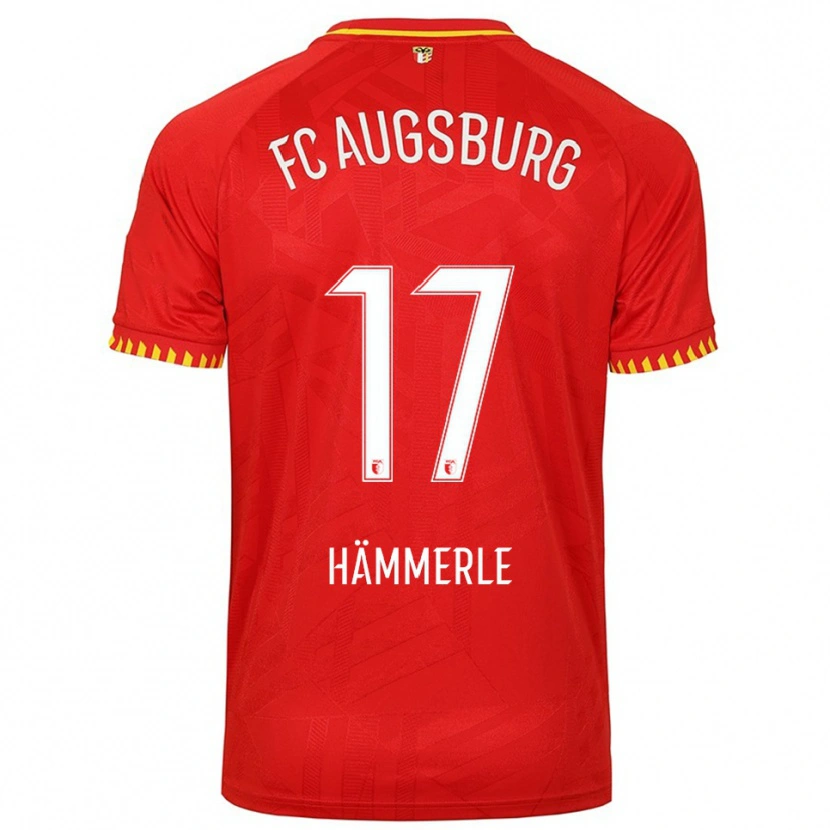 Danxen Kinder Mauro Hämmerle #17 Rot Gelb Auswärtstrikot Trikot 2025/26 T-Shirt Schweiz