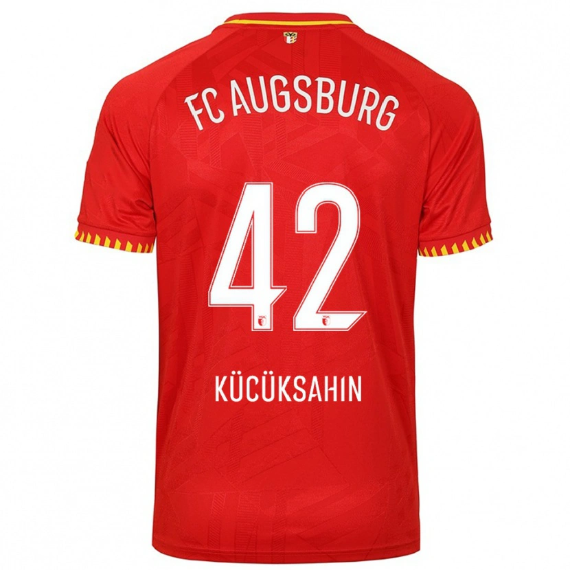 Danxen Kinder Mahmut Kücüksahin #42 Rot Gelb Auswärtstrikot Trikot 2025/26 T-Shirt Schweiz