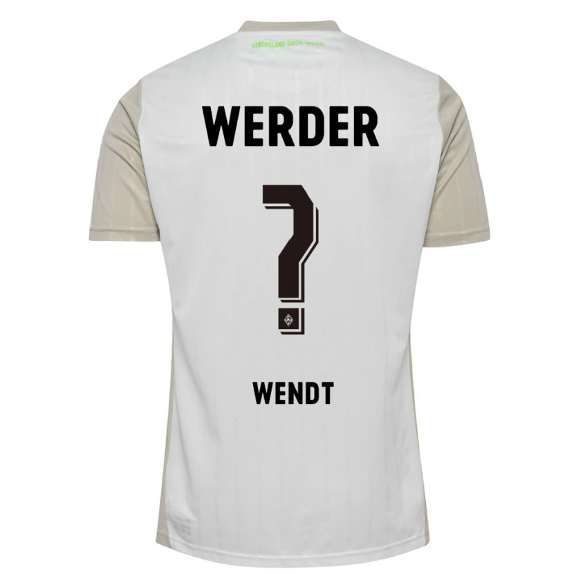 Danxen Kinder Maximilian Wendt #0 Weiß Schwarz Auswärtstrikot Trikot 2025/26 T-Shirt Schweiz
