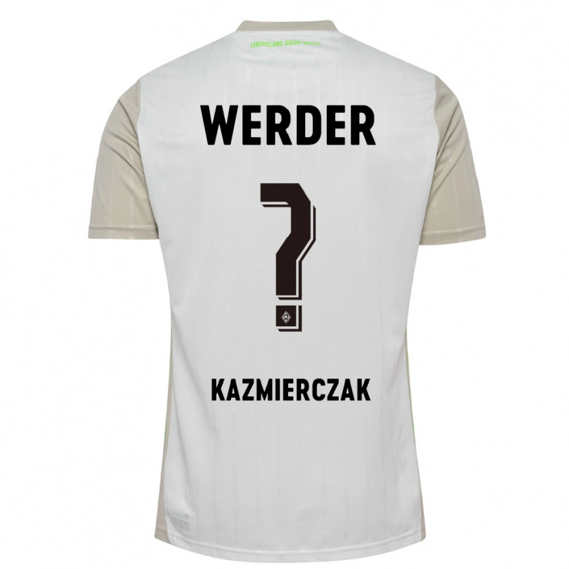 Danxen Kinder Daniel Kazmierczak #0 Weiß Schwarz Auswärtstrikot Trikot 2025/26 T-Shirt Schweiz