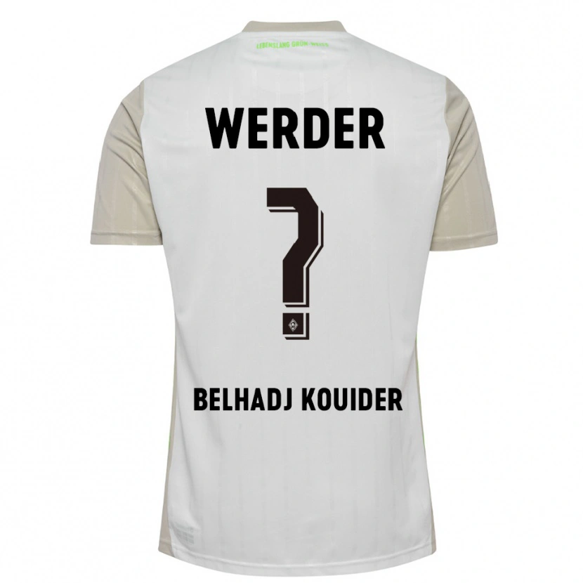 Danxen Kinder Mahfoud Belhadj Kouider #0 Weiß Schwarz Auswärtstrikot Trikot 2025/26 T-Shirt Schweiz