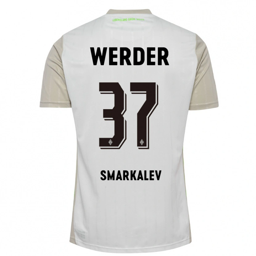 Danxen Kinder Stefan Smarkalev #37 Weiß Schwarz Auswärtstrikot Trikot 2025/26 T-Shirt Schweiz