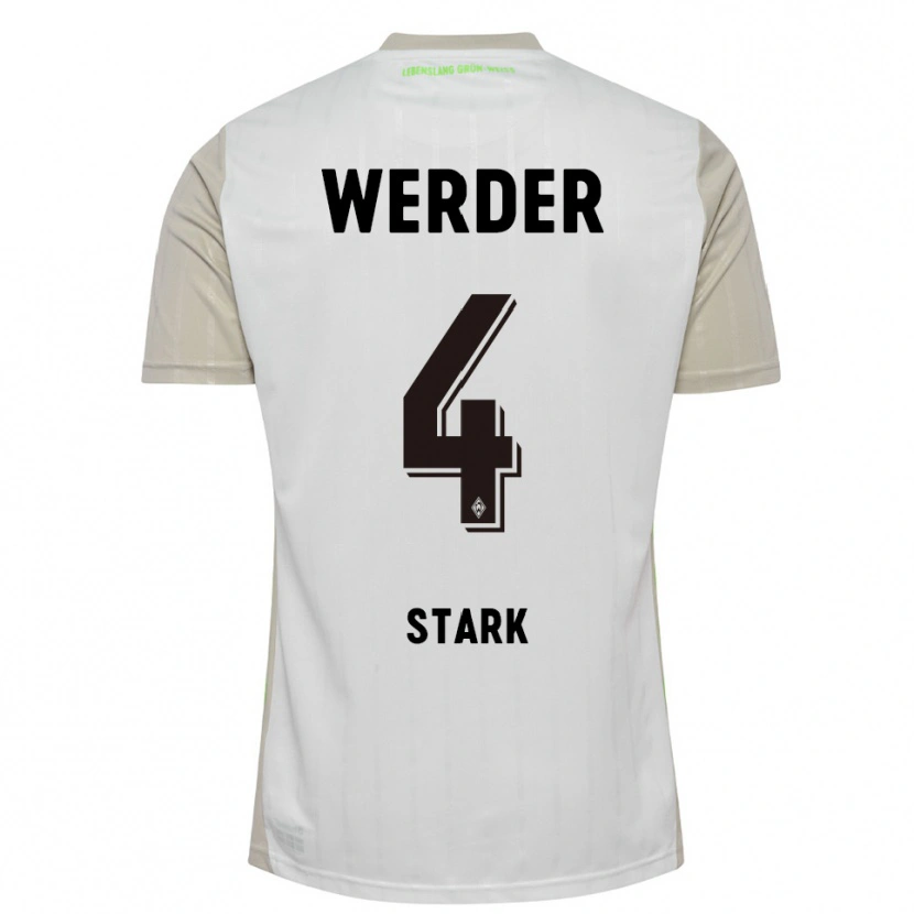 Danxen Kinder Niklas Stark #4 Weiß Schwarz Auswärtstrikot Trikot 2025/26 T-Shirt Schweiz
