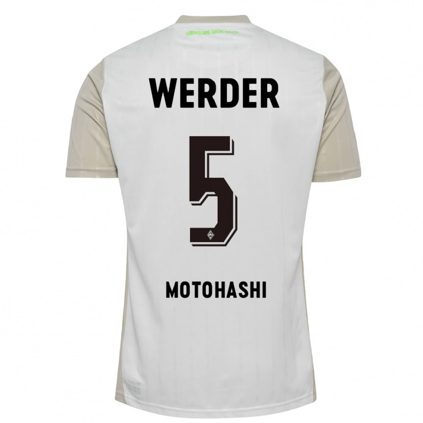 Danxen Kinder Yuzuki Motohashi #5 Weiß Schwarz Auswärtstrikot Trikot 2025/26 T-Shirt Schweiz