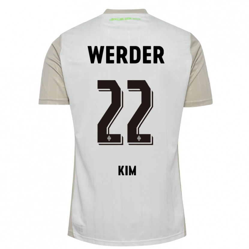 Danxen Kinder Min-Je Kim #22 Weiß Schwarz Auswärtstrikot Trikot 2025/26 T-Shirt Schweiz