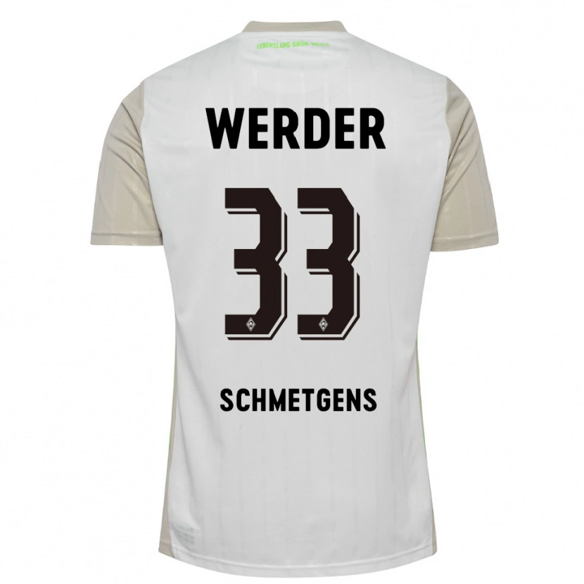 Danxen Kinder Mick Schmetgens #33 Weiß Schwarz Auswärtstrikot Trikot 2025/26 T-Shirt Schweiz