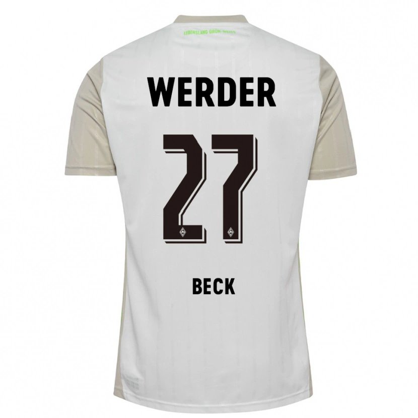 Danxen Kinder Sharon Beck #27 Weiß Schwarz Auswärtstrikot Trikot 2025/26 T-Shirt Schweiz