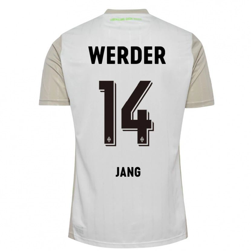 Danxen Kinder Ji-Mok Jang #14 Weiß Schwarz Auswärtstrikot Trikot 2025/26 T-Shirt Schweiz