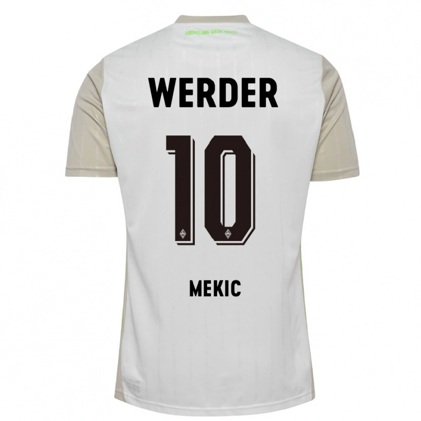 Danxen Kinder Elmin Mekic #10 Weiß Schwarz Auswärtstrikot Trikot 2025/26 T-Shirt Schweiz
