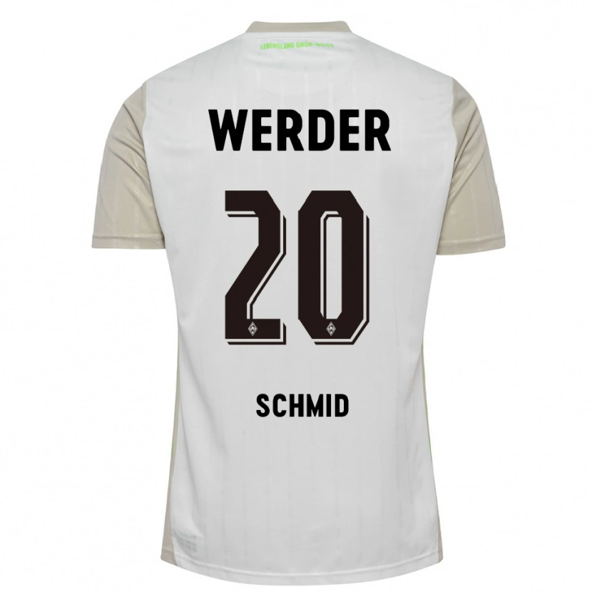 Danxen Kinder Romano Schmid #20 Weiß Schwarz Auswärtstrikot Trikot 2025/26 T-Shirt Schweiz