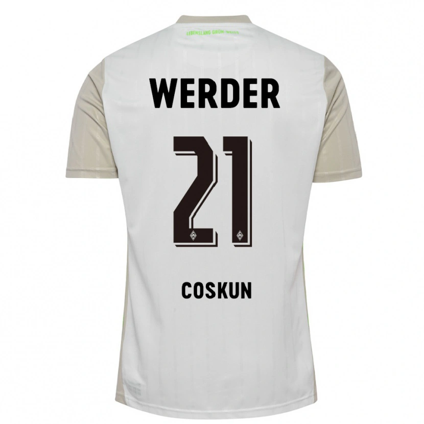 Danxen Kinder Boran-Firat Coskun #21 Weiß Schwarz Auswärtstrikot Trikot 2025/26 T-Shirt Schweiz