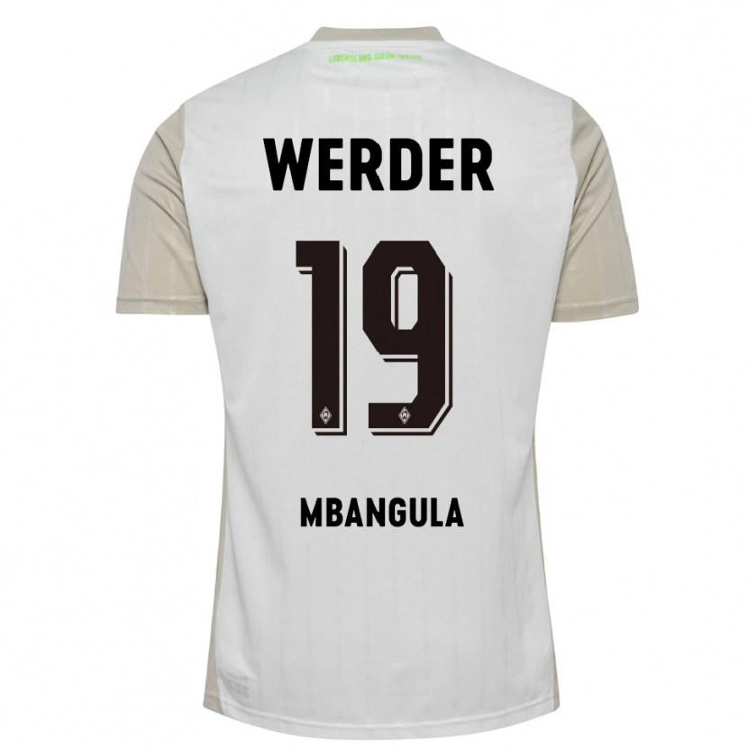 Danxen Kinder Samuel Mbangula #19 Weiß Schwarz Auswärtstrikot Trikot 2025/26 T-Shirt Schweiz