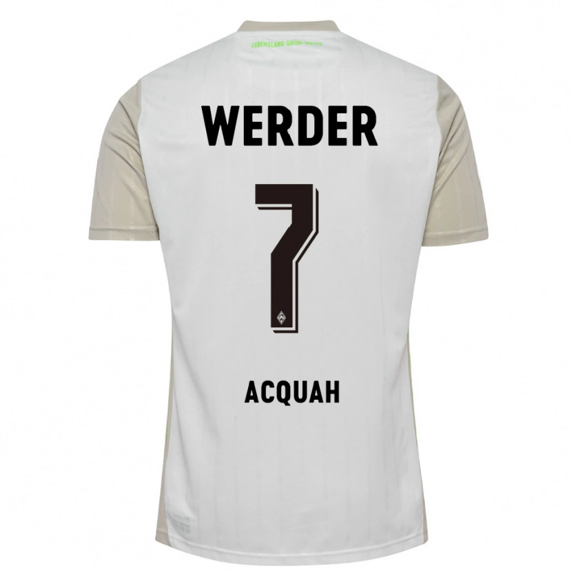 Danxen Kinder Joseph Shadrach Acheampong Acquah #7 Weiß Schwarz Auswärtstrikot Trikot 2025/26 T-Shirt Schweiz